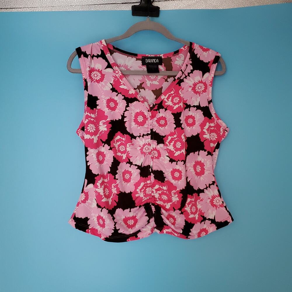 Baranda Blouse Size XL V-Neck Sleeveless